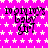A static image with a bright pink background covered in white star patterns, featuring repeated text "mommy's baby girl" in black pixelated font.