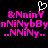 Pixelated pink text on black background with white heart cursor, showing repeated character sequences and ellipses.