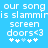 Pixelated white text on a solid light blue background with two identical side-by-side wordwells and animated star patterns.