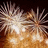 A pixelated explosion with radiating light bursts and scattered fragments against a dark background.