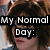 A four- shows a person with brown hair and a blue top, with text overlays changing