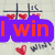 Animated icon with four distinct sections: top-left shows 'I win' text over purple shape with red hearts, top-right displays 'Ur' in yellow on blue rounded square, bottom-left features 'LOVE' in green on pink shape, bottom-right is empty gray space.