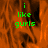Green text reading 'i like gurls' on an orange textured background with a gray on the right