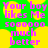 Pixelated text on a green and yellow background with pink lettering reading 'Your boy likes Me 5000000 much better' in a