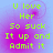 A four- of pixelated text on a blue-purple gradient background with pinkish-purple blurs, each displaying identical green text