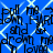 Blue background with white diamond-shaped lines and repeated black text reading "pull me > pull me > down HURLdown HURL and go drown me drowm me in love".