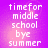 Pixelated text on a purple gradient background with a subtle light effect, arranged in a vertical stack.