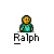 Pixelated cartoon character with yellow skin and brown hair in a teal shirt, shown in multiple poses with text bubbles and repeated labels.