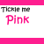 Animated contact sheet of a pink-themed buddy icon with text and heart symbols across multiple frames showing color variations and animation changes.