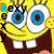 A 4-frame animated contact sheet of Spongebob Squarepants' face with varying eye expressions and text overlays, displayed in a yellow cartoon style on a gray background.