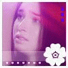 A four- shows a person with long red hair and a white flower icon, with color variations in the top-right corner