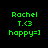 Four identical pixelated display green text on black background with blue rectangular overlays shifting position across the