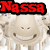 Animated sequence of a sheep character with changing facial expressions and text placement, featuring red 'Nassa' text on black background.