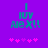 Two identical pixelated images side-by-side on a purple background, each showing teal text and pink star-like shapes with slight variations in the lower-right corner.