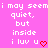 Pixelated text on a bright pink background with repeated phrases and red heart symbols.
