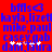 Red background with blue pixelated text reading 'bms<3', 'kayla,lizeth', 'mike,paul', 'casey,gab', and 'dan,laura' in four , with white and pink pixelated stars below the text
