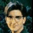 nine identical pixelated headshots of a person with dark hair and glasses, each with a different text label on the right or left side