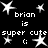 Black background with white pixelated text and star shapes arranged in a pattern
