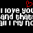 Red pixelated heart symbol above repeated white text on black background.