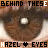 A 5x5 contact sheet of animated frames showing a repeating pattern of brown circular shapes with white dots and text "HAZEL EYES" in pixelated font, arranged in rows on a gray background.