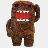 Two side-by-side frames of a pixelated brown cartoon character with red mouth and white teeth, one raising its arm while the other has it at its side.