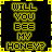 Yellow pixelated text on black background with animated sparkles and changing letters in 'WILL YOU SEE MY HONEY?' phrase.