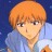 A pixelated anime-style character with orange hair and a blue shirt appears on the left side of a contact sheet, while the right side displays stylized text "Anime IM" and "COM" against a black background.