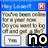 Static pixel art image showing a blue-bordered window with a grid of grayscale icons and a large 'NO' symbol in the bottom right corner.