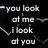 Black background with white text and heart symbols showing sequential interactions between two people.