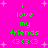 Bright pink background with green pixelated text reading "i love my friends <3<3" and white starbursts scattered throughout the scene.