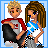 A 3x3 contact sheet of an animated AIM buddy icon showing a cartoon couple and repeated text "Shop Till He Drops!" across frames.