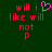 Pixelated text and a heart symbol on dark green background; red letters with one frame showing pink heart replacing 'i' in 'will i'.