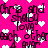 A static image with a bright pink background featuring repeated text and heart symbols in white and dark purple.
