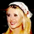 A 2x2 contact sheet of a pixelated animated icon featuring a blonde woman in Santa hat and