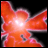 A 48x48 pixel animated buddy icon featuring a bright orange and pink explosion-like effect on the left, with
