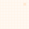 light peach squares on a pale background with one large gray rectangle in the bottom right corner