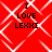 Red background with white geometric lines and black text reading "I LOVE LEXXI" in four identical quadrants.
