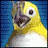 Yellow bird with white chest and dark beak against blue background, displaying sequential text overlays from 'P' to 'PSO' to 'PSOW' across frames.