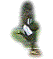 Animated sequence of a cartoon character in green pants and white shirt performing dynamic poses against a plain background.