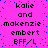Static image with bright pink background and scattered blue dots, displaying repeated text in black pixelated font.