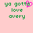 Pixelated text on a light pink background with green letters and one pink heart symbol replacing the 'o' in 'gotta'.