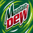 Animated sequence showing Mountain Dew branding elements with text overlays about frozen or not and hyper energy.
