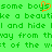 Green pixelated background with green text and an orange heart symbol replacing the 'o' in 'boys'.