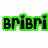 Three pixelated 'Bribri' text icons in green, cyan, and magenta with black lettering on white background.