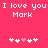 Pixelated text and heart symbols on a solid pink background with two identical side-by-side layouts.