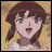 Anime-style character with brown hair and green eyes, wearing a white top against a yellow background, next to text reading "Anime IM" and "com" on black.