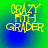 Yellow pixelated text 'CRAZY 5TH GRADER' on a green-to-blue gradient background with subtle circular patterns.