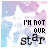 A four- of pixelated icons with a pastel starry background, each displaying the phrase "I'M NOT YOUR STAR" in varying lettering