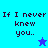 Four display "If I never knew you.." text with a star icon; top-left and bottom-right have blue backgrounds, top-right has light blue background, bottom-left has dark blue background