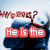 A four- shows a person in a blue jacket with changing text overlays: red "He is the", blue "Cheese to my Macaroni", green "'JOHN'", and a blank